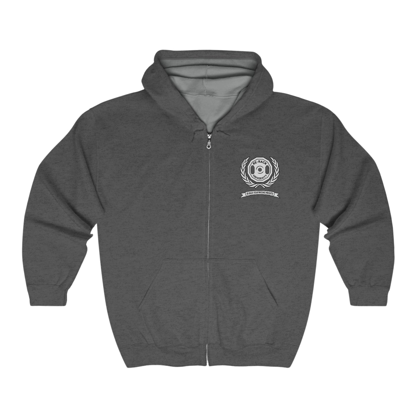 RRU Crest Unisex Heavy Blend™ Full Zip Hooded Sweatshirt