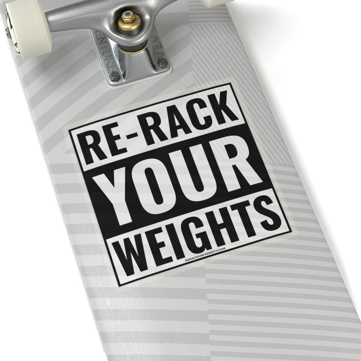Re-Rack Your Weights Kiss-Cut Stickers