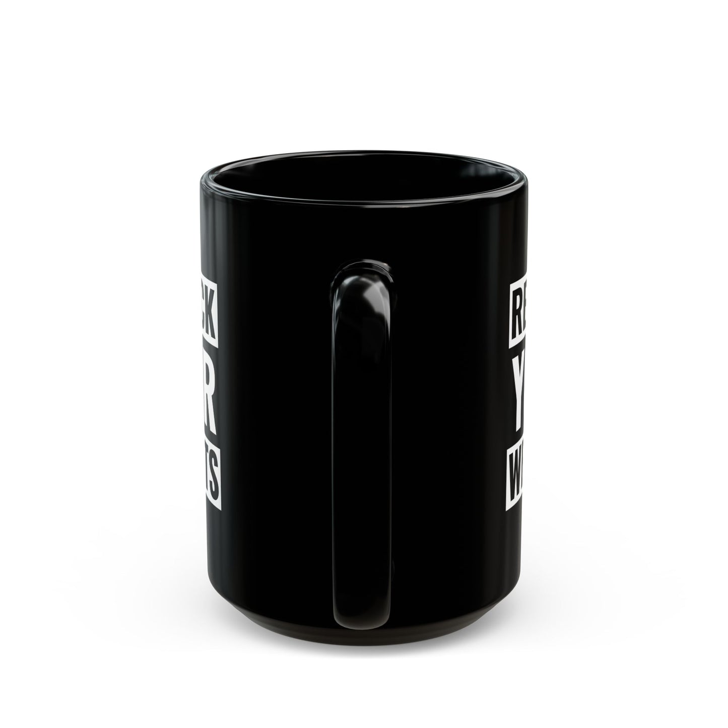 Re-Rack Your Weights Coffee Mug — Motivational Gym Black Mug (11oz, 15oz)