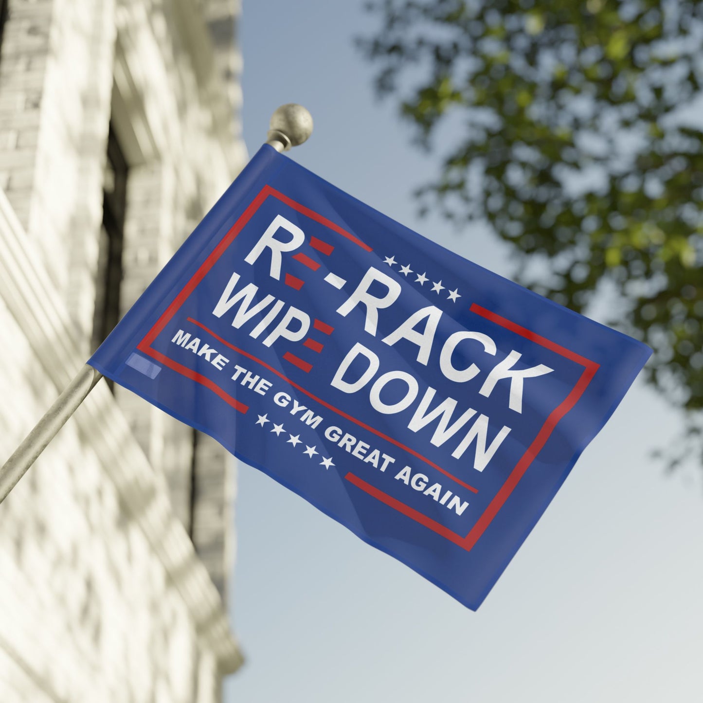 Re-rack & Wipe Down Flag