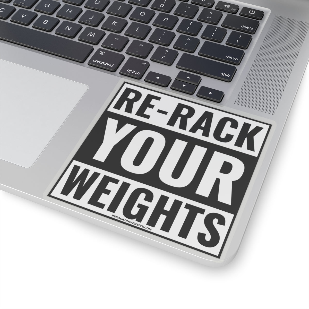 Re-Rack Your Weights Kiss-Cut Stickers