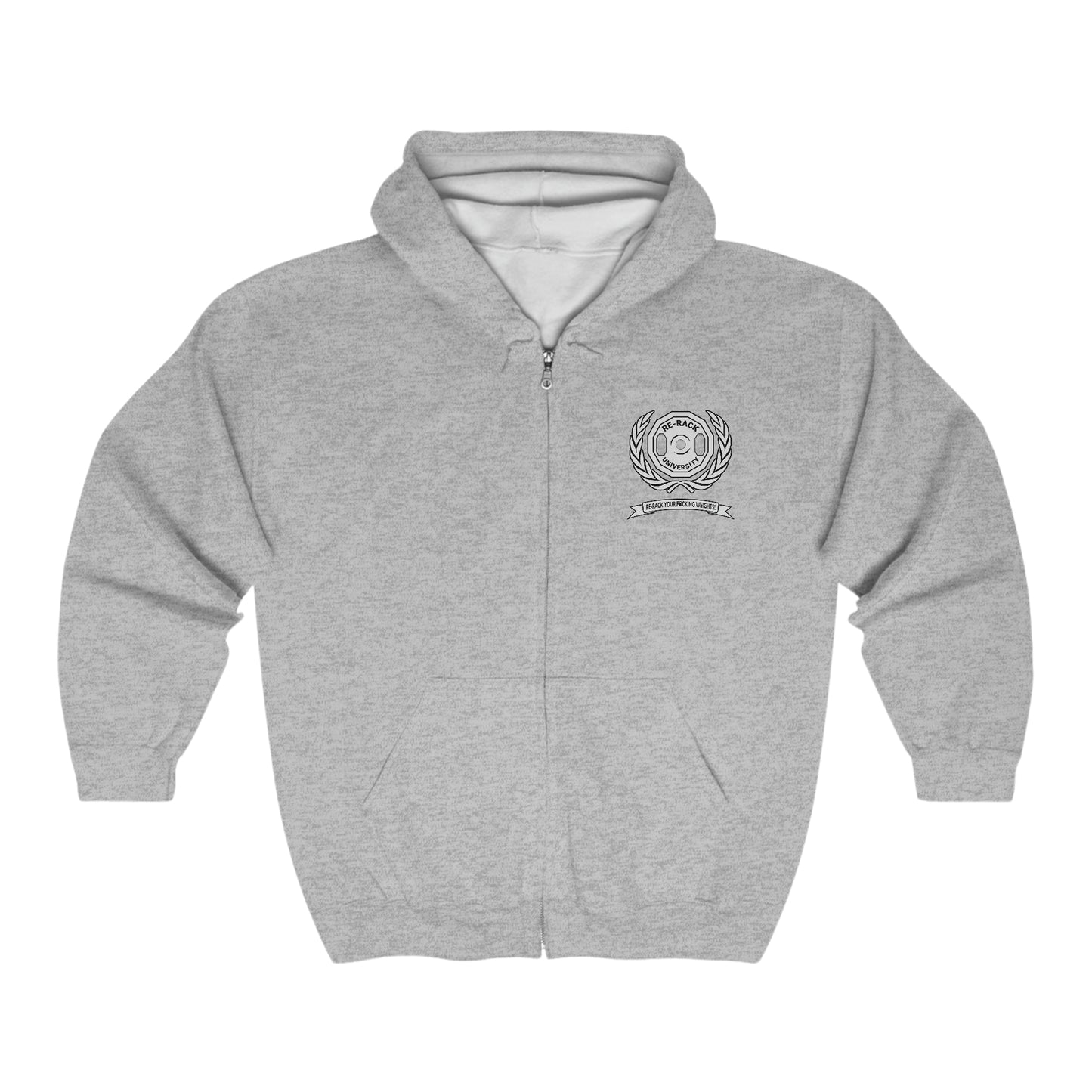 RRU Crest Unisex Heavy Blend™ Full Zip Hooded Sweatshirt