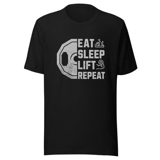 Eat Sleep Lift Repeat Tee